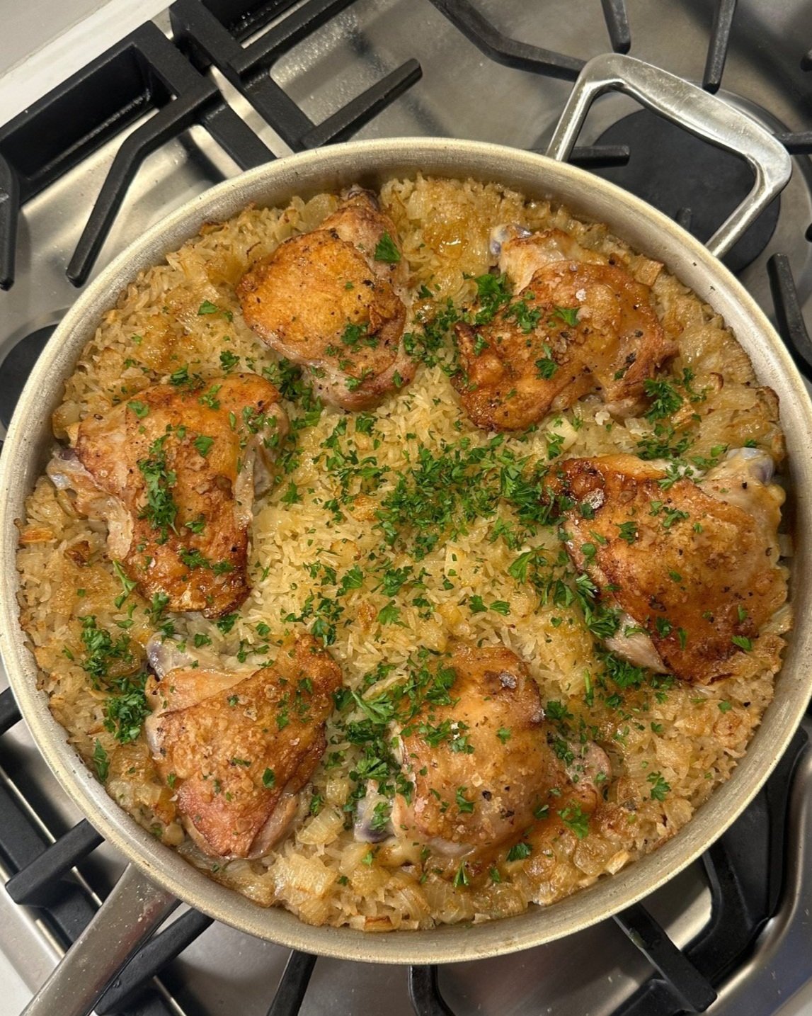 ONE PAN Chicken & Rice