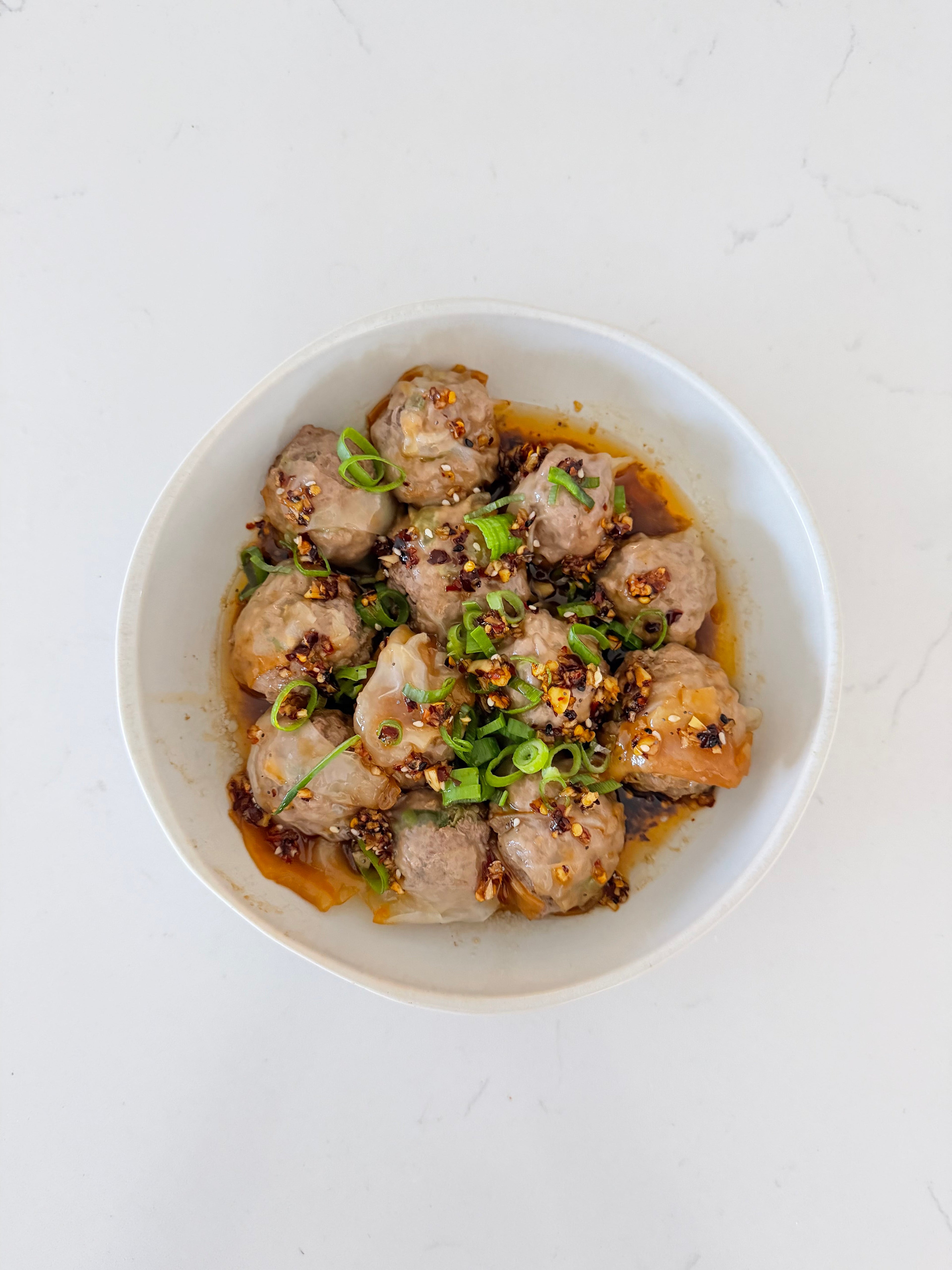Blanket Dumplings (Gluten-Free) + Homemade Chili Crunch