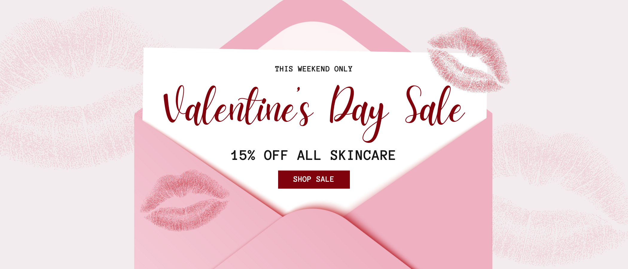 Valentine's Day Sale: 15% off skincare