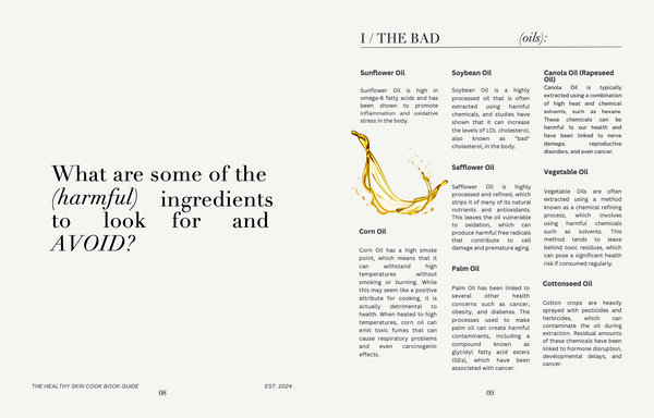 HEALTHY SKIN GROCERY & RECIPE GUIDE + ANIMAL-BASED GUIDE